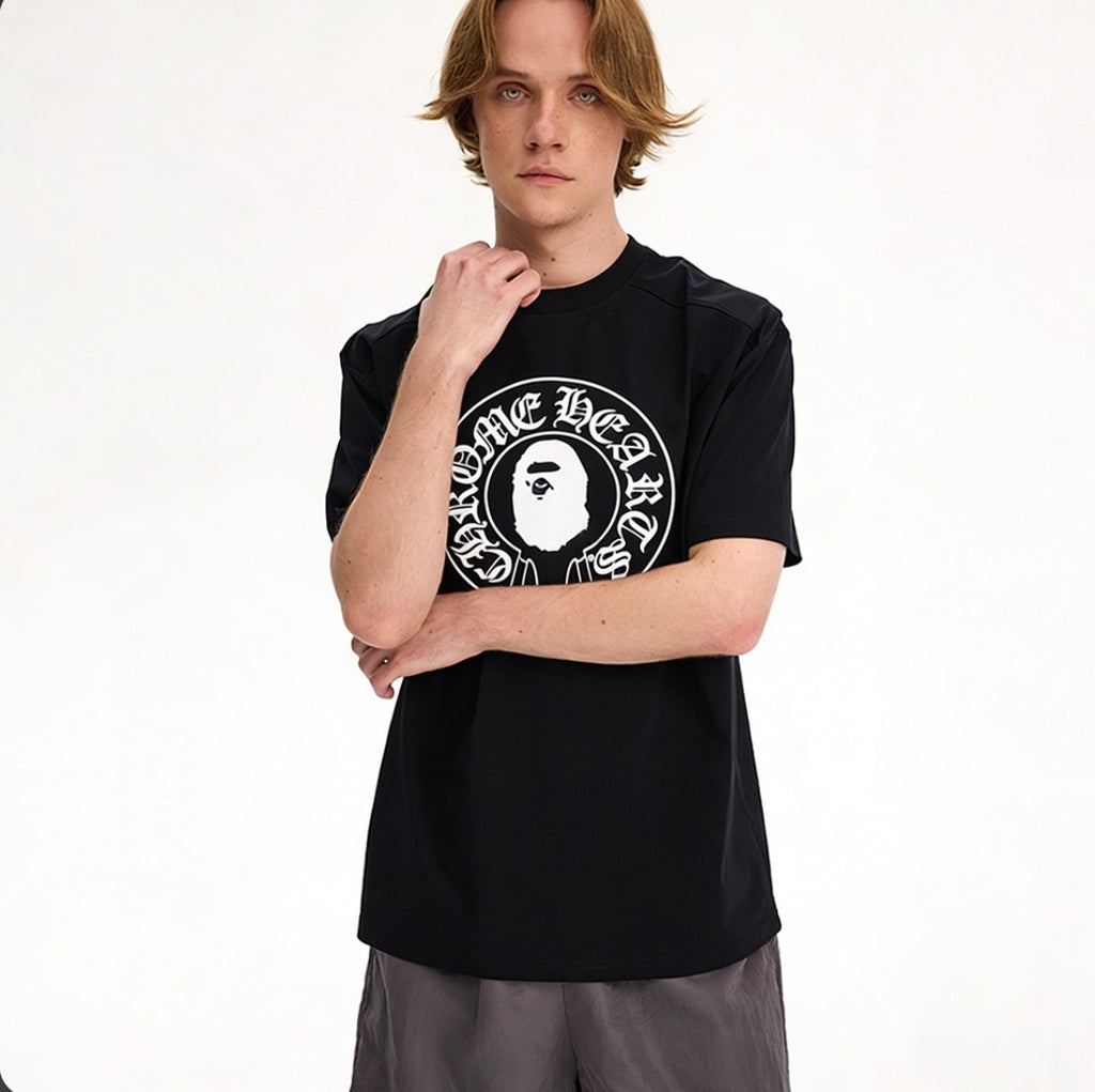 Bape x chrome heart t-shirt