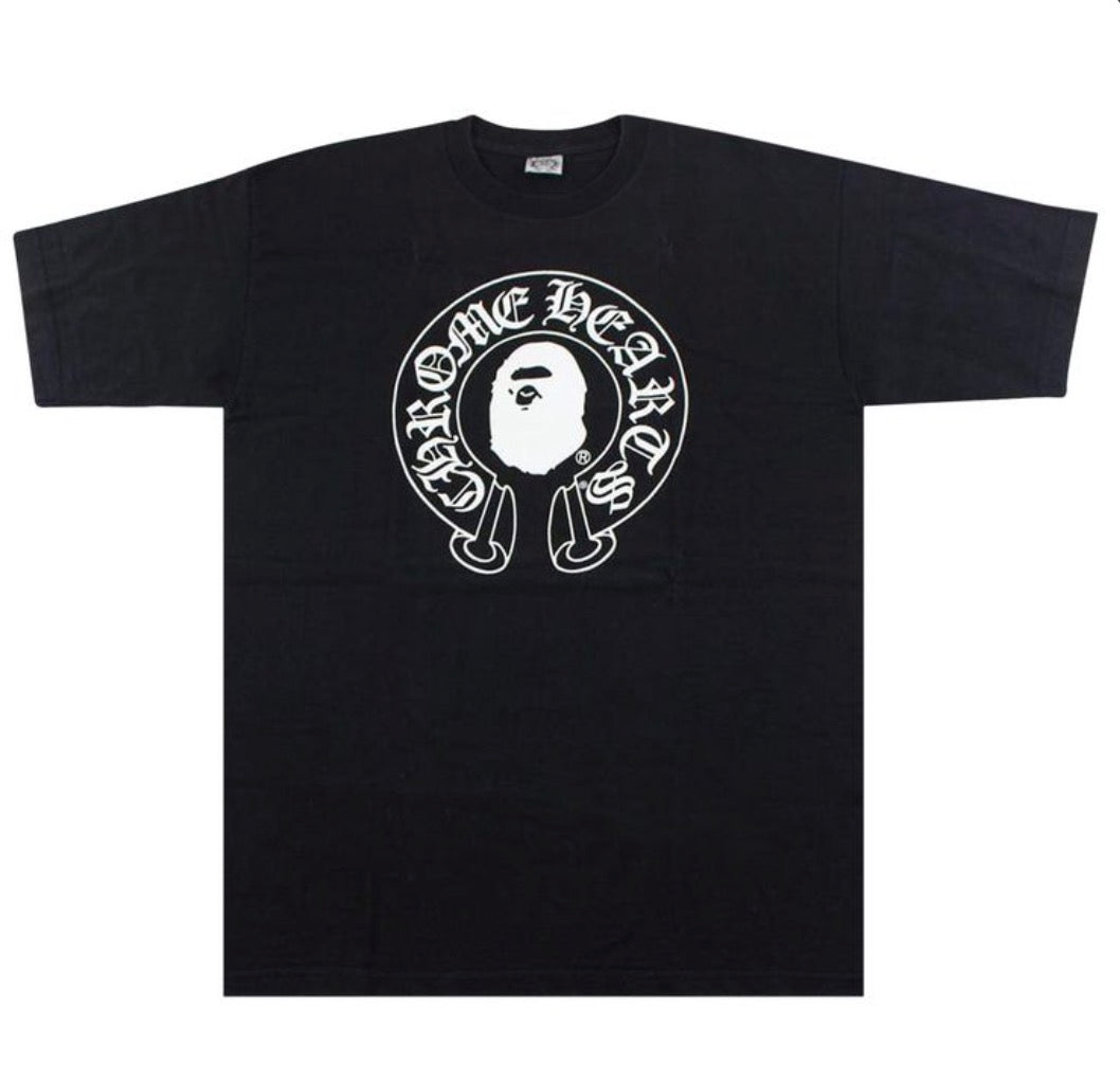 Bape x chrome heart t-shirt
